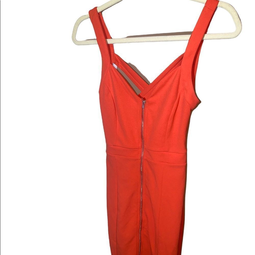 Privy Dress Orange-Red Women Small